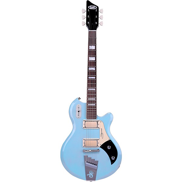 Supro 1296 Supro Silverwood Solid Body Electric Guitar