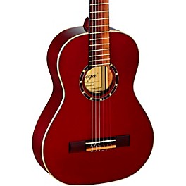 Ortega Family Series R121-1/2WR 1/2 Size Classical Guitar Transparent Wine Red 0.5