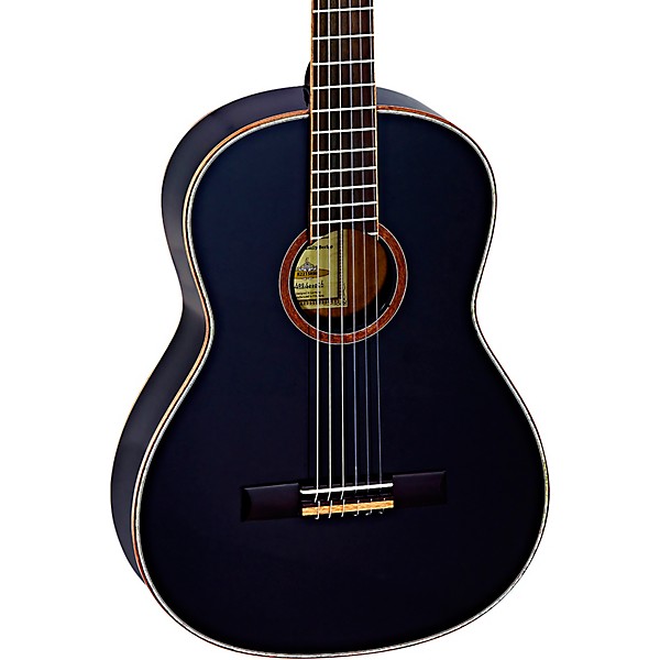 Ortega Family Series R221SNBK Slim Neck Classical Guitar Gloss Black