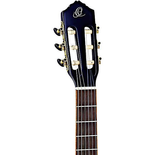Ortega Family Series R221SNBK Slim Neck Classical Guitar Gloss Black