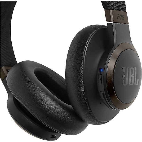 JBL LIVE 650BTNC Wireless Over-Ear Noise-Cancelling Headphones Black