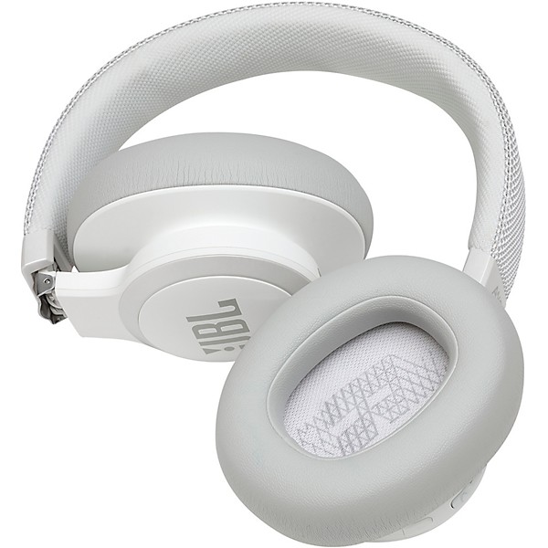 JBL LIVE 650BTNC Wireless Over-Ear Noise-Cancelling Headphones White