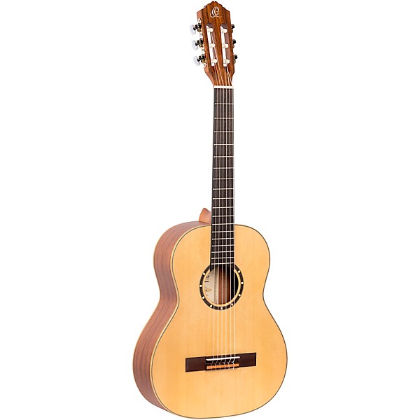 Ortega Family Series R121L-3/4 3/4 Size Left-Handed Classical Guitar Satin Natural 0.75