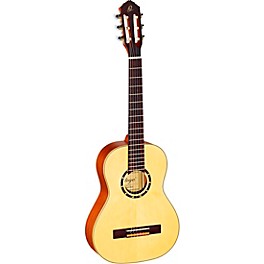 Ortega Family Series R121-1/2 1/2 Size Classical Guitar Satin Natural 0.5