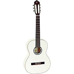 Ortega Family Series R121-7/8WH 7/8 Size Classical Guitar White