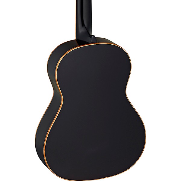 Ortega Family Series R221BK-3/4 3/4 Size Classical Guitar Gloss Black 0.75