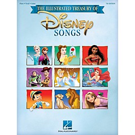 Hal Leonard The Illustrated Treasury of Disney Songs 7th Edition Piano/Vocal/Guitar Songbook