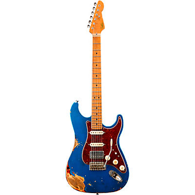 Lsl Instruments Saticoy Dx Hss Flame Maple Top Electric Guitar Lake Placid Blue Over 3-Color Sunburst for sale