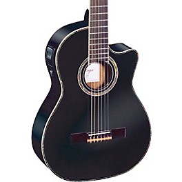 Ortega Family Series Pro RCE141BK Acoustic-Electric Nylon Guitar Gloss Black