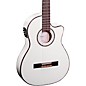 Ortega Family Series Pro RCE145WH Thinline Acoustic Electric Nylon Guitar White thumbnail