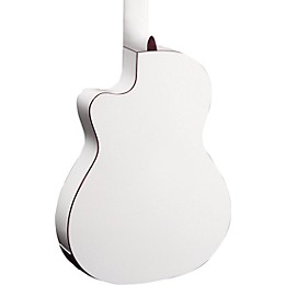 Ortega Family Series Pro RCE145WH Thinline Acoustic Electric Nylon Guitar White