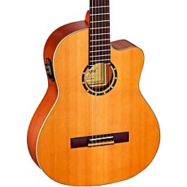 Ortega Family Series Pro RCE131 Acoustic-Electric Classical Guitar Satin Natural