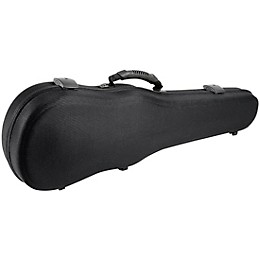 J. Winter Violin-Shaped Case Greenline 1/2 Size Black Exterior, Black Interior