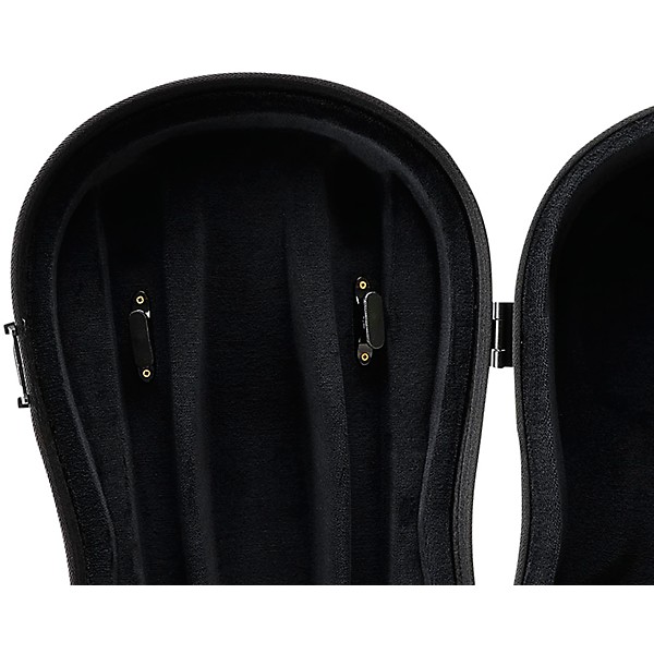 J. Winter Violin-Shaped Case Greenline 1/2 Size Black Exterior, Black Interior