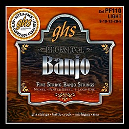 GHS Five String Banjo Light Strings