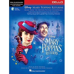 Hal Leonard Mary Poppins Returns for Cello Instrumental Play-Along Songbook Book/Audio Online