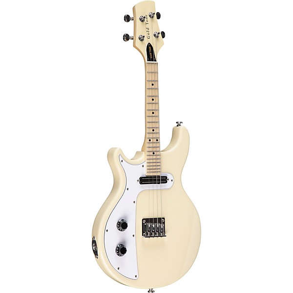 Open Box Gold Tone GME-4/L Electric Solidbody 4-String Mandolin For Left Hand Players Level 1 Cream Gloss