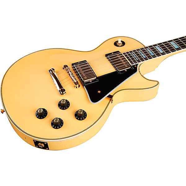 Platinum Gibson Custom '74 Les Paul Custom Aged Solid Body