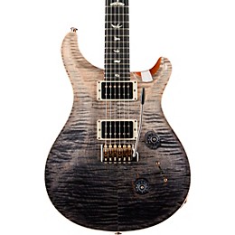 PRS Wood Library Custom 24 10-Top With Pattern Thin Neck and Ebony Fretboard Electric Guitar Gray Black Fade