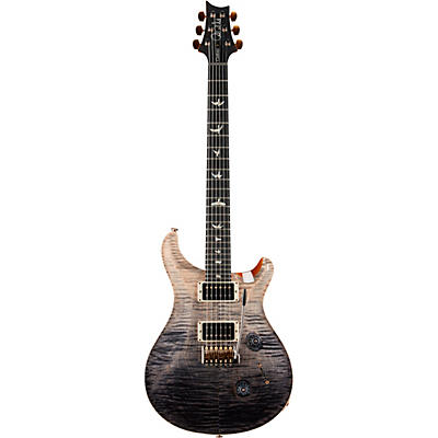 Prs Wood Library Custom 24 10-Top With Pattern Thin Neck And Ebony Fretboard Electric Guitar Gray Black Fade for sale