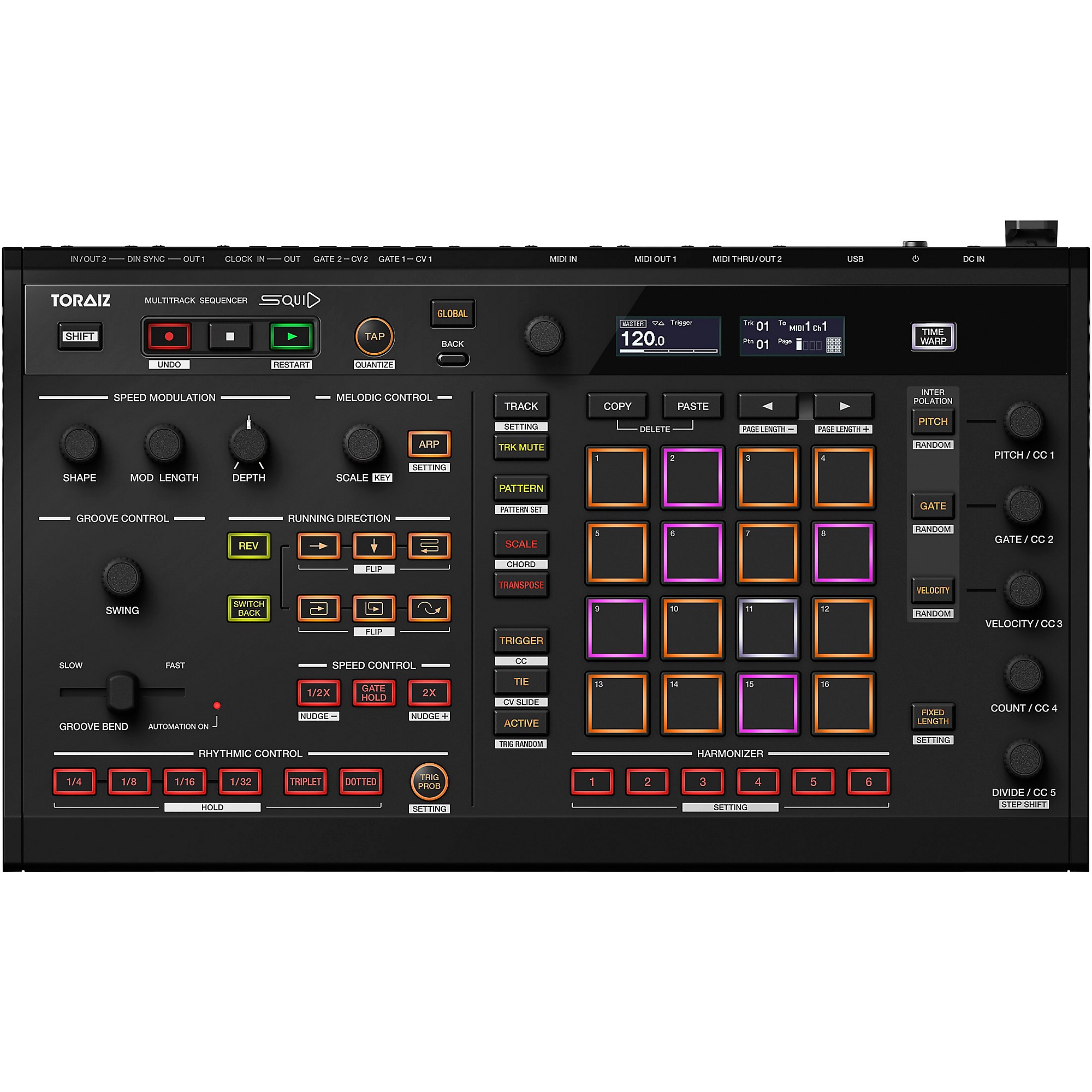Pioneer DJ SQUID Creative Multitrack Sequencer Black | Guitar Center
