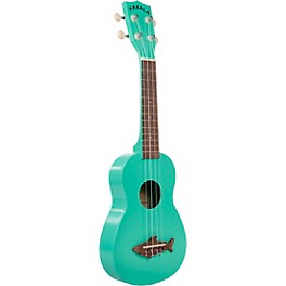 Kala Shark Soprano Ukulele Mako Blue Kala Shark Soprano Ukulele Surf Green