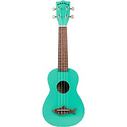 Kala Shark Soprano Ukulele Surf Green