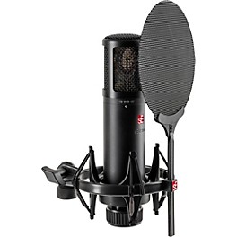 sE Electronics sE2300 microphone with shock mount,pop filter and thread adapter Black