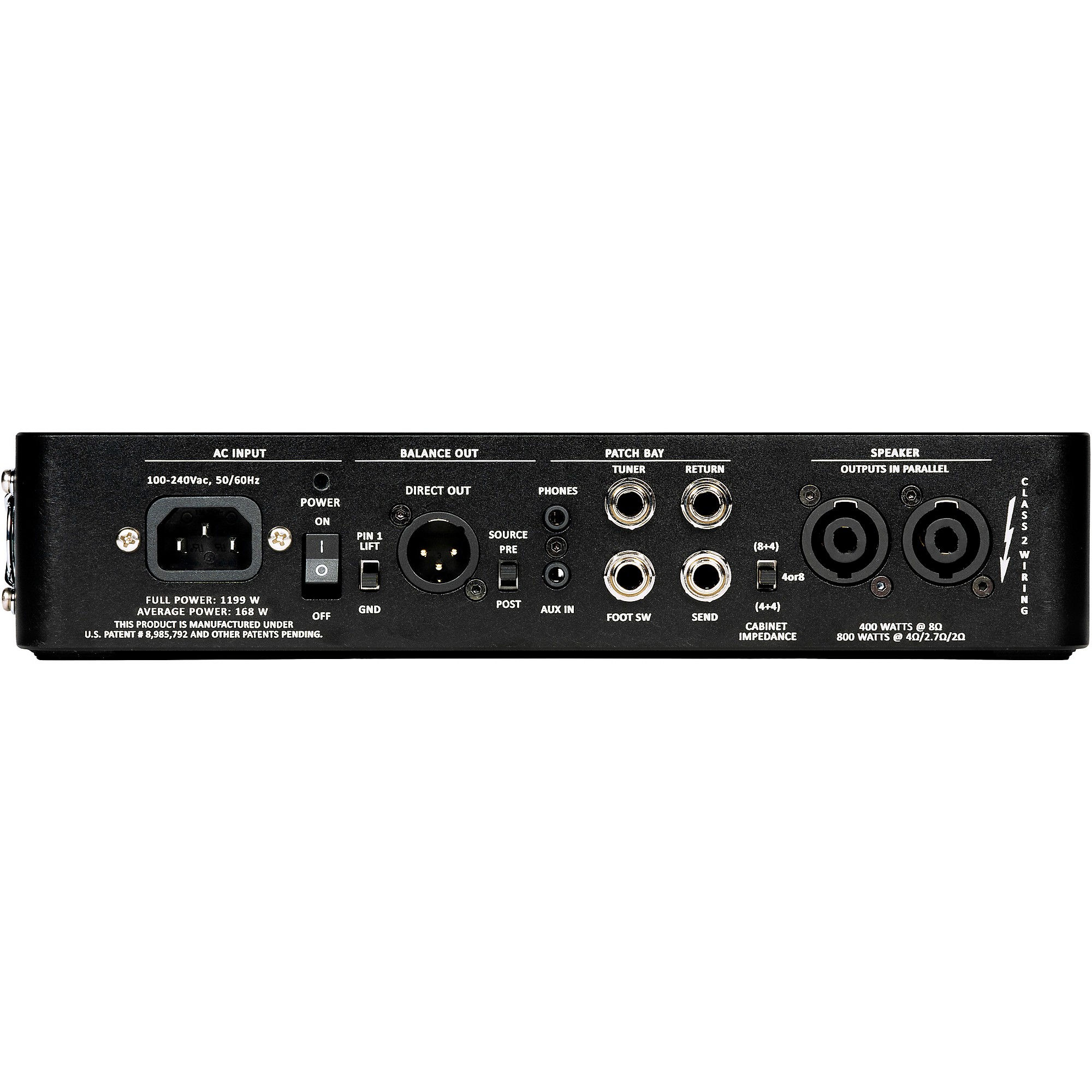 Gallien-Krueger Legacy 800 800W Bass Amp Head Black | Guitar Center