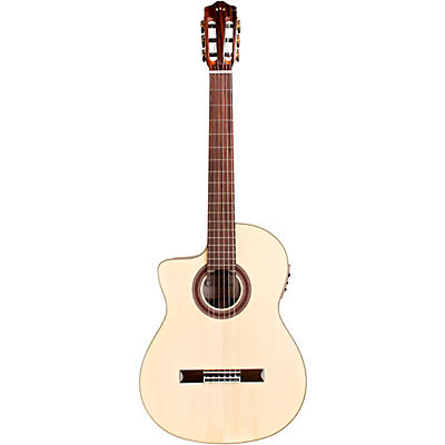 Cordoba Gk Studio Negra Left-Handed Flamenco Acoustic-Electric Guitar Natural for sale