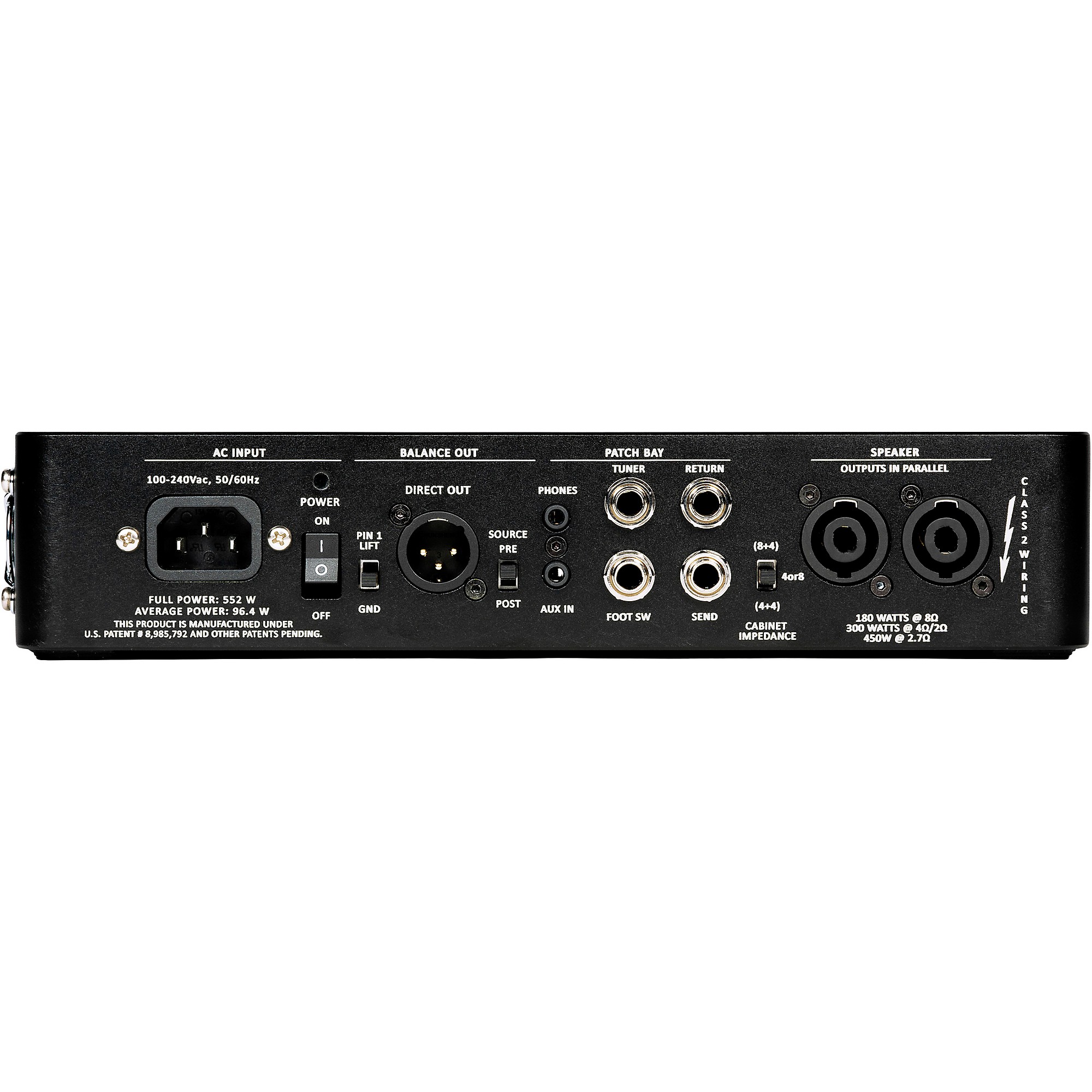 Gallien-Krueger Legacy 500 500W Bass Amp Head Black | Guitar Center