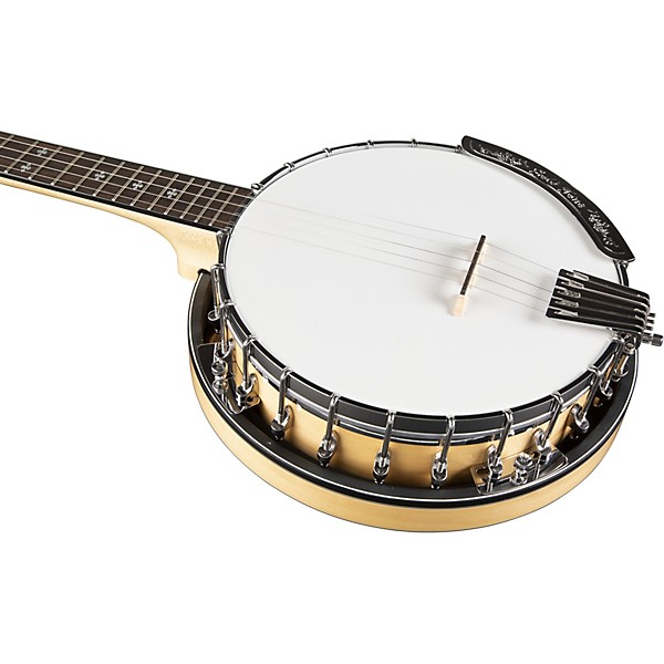 Gold Tone MC-150R/P/L Left-Handed Maple Classic Banjo with Steel Tone Ring Gloss Natural