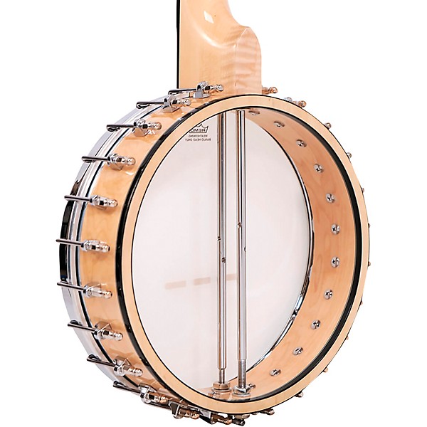 Gold Tone Maple Mountain Long Neck Openback Banjo Gloss Natural