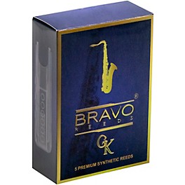 Bravo Reeds Synthetic Tenor Saxophone Reed 5 Pack 2 Bravo Reeds Synthetic Tenor Saxophone Reed 5 Pack 2.5