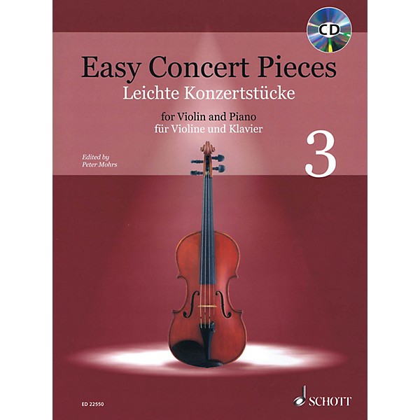 Schott Easy Concert Pieces - Volume 3 (16 Famous Pieces from 4 Centuries)  Violin and Piano Book/CD