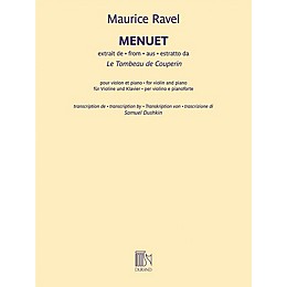 Durand Menuet from Le Tombeau de Couperin - Violin and Piano by Ravel