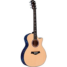 Taylor Custom Grand Auditorium #11152 Sitka Spruce and AA-Quilted Maple Acoustic-Electric Guitar Transparent Purple