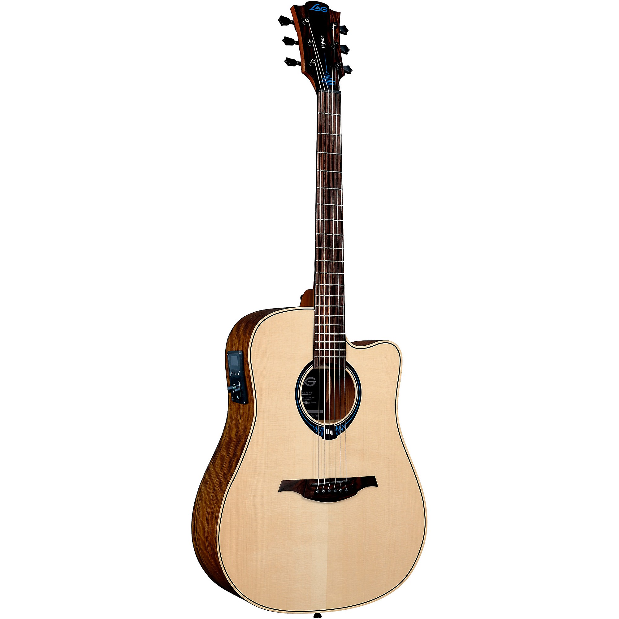 Lag Guitars Tramontane HyVibe THV20DCE Dreadnought Acoustic