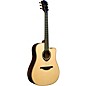 Restock Lag Guitars Tramontane HyVibe THV30DCE Dreadnought Acoustic-Electric Smart Guitar Natural