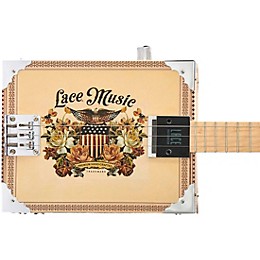 Lace Americana Acoustic-Electric Cigar Box Guitar 3 string