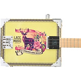 Lace Deer Crossing Acoustic-Electric Cigar Box Guitar 3 string
