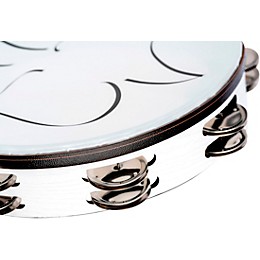 MEINL Gospel Praise and Worship Church Tambourine with Dove Graphic and Double Row Steel Jingles