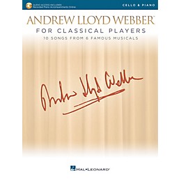 Hal Leonard Andrew Lloyd Webber for Classical Players - Cello and Piano Book/Audio Online