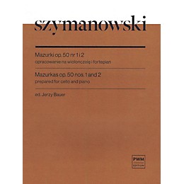 PWM Mazurkas Op. 50 No. 1 and 2 Cello and Piano by Szymanowski