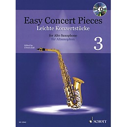Schott Easy Concert Pieces Book 3 (17 Pieces from 6 Centuries) Alto Saxophone and Piano Book/CD