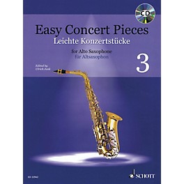 Schott Easy Concert Pieces Book 3 (17 Pieces from 6 Centuries) Alto Saxophone and Piano Book/CD