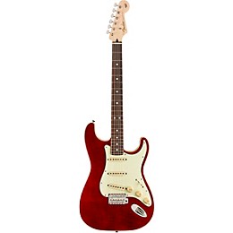 Fender Aerodyne Classic Stratocaster FMT Rosewood Fingerboard Electric Guitar Crimson Red Transparent