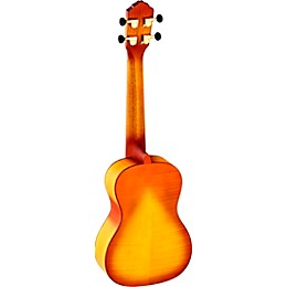 Ortega Saloon Series RUSL-HSB Archtop Concert Acoustic-Electric Ukulele Violin Sunburst