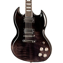 Gibson SG Modern Electric Guitar Blueberry Fade Gibson SG Modern Electric Guitar Trans Black