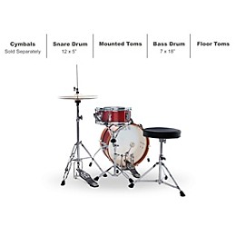 TAMA Club-JAM Mini 2-Piece Shell Pack With 18" Bass Drum Candy Apple Mist